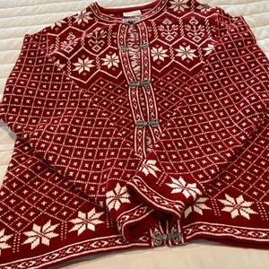 Red snowflake sweater